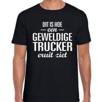 Dit is een geweldige trucker - vrachtwagenchauffeur - cadeau - t-shirt - zwart - heren