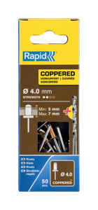 Rapid Blindklinknagels Verkoperd | Ø4 x 10 mm | Incl. Boor | 50 Stuks - 5001462