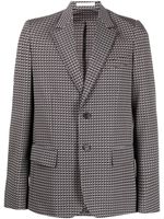 Valentino Garavani blazer à motif motif géométrique - Gris