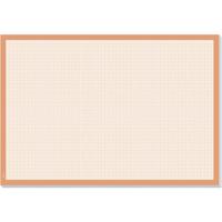 Sigel HO270 Papier Bureau onderlegger Millimeterpapier, Geruit Wit, Oranje (b x h) 595 mm x 410 mm - thumbnail