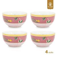 Pip Studio Kommen - Set van 4 - Roze - La Majorelle - Ø12cm