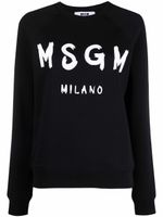 MSGM sweat à logo imprimé - Noir - thumbnail