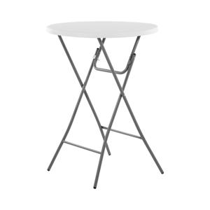 Opvouwbare statafel - Ø 800 x 1.100 mm - Royal Catering - 100 kg - binnen / buiten - Wit