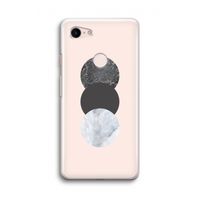 Marmeren cirkels: Google Pixel 3 Transparant Hoesje