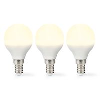 Nedis LED-Lamp E14 | G45 | 4.9 W | 470 lm | 2700 K | 3 stuks | 1 stuks - LBE14G452P3 LBE14G452P3 - thumbnail