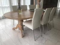 Set van 6 leren eetkamerstoelen - wit leer - Echt leer, Modern, ontdek de vele Leersoorten en Kleuren bij ShopX