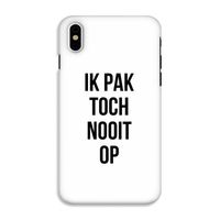 Ik pak nooit op: iPhone XS Tough Case