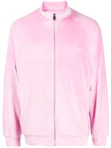 TEAM WANG design veste zippée à effet texturé - Rose