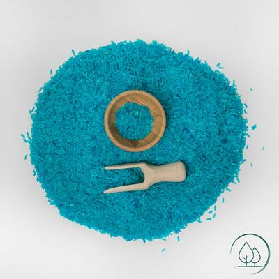 Sensomotorische speelrijst - Blauw - 300 gram