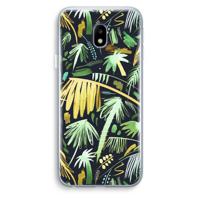 Tropical Palms Dark: Samsung Galaxy J3 (2017) Transparant Hoesje