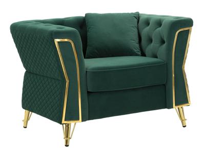 FAUTEUIL EMY GROEN MET KUSSEN CM 104X83X76