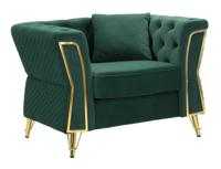 FAUTEUIL EMY GROEN MET KUSSEN CM 104X83X76