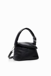 Gewatteerde leren tas M - BLACK - U