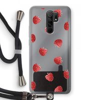 Framboosjes: Xiaomi Redmi 9 Transparant Hoesje met koord