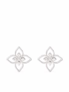 Roberto Coin puces d'oreilles Princess Flower en or blanc 18ct