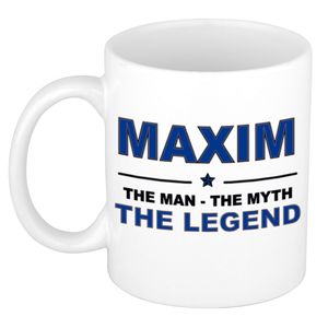 Maxim The man, The myth the legend cadeau koffie mok / thee beker 300 ml   -