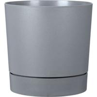 Ronde bloempot met reservoir - GARDEN ID - Plano - Ø 29 - 14 L - H 29 cm - Zuiver grijs