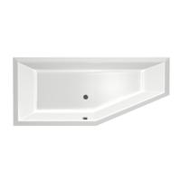 Xenz Society Hoekbad - 180x80x48 - afvoer Midden - Links - Compact - acryl - wit 6962-01