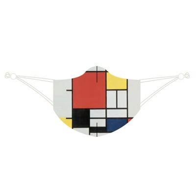 Loqi Mask Piet Mondrian -Composition with Red, Yellow & Blue