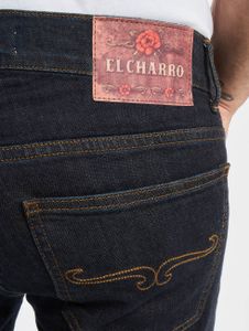El Charro / Slim Fit Jeans Chicanos in blauw