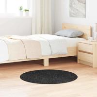 Antislip Shaggy Tapijt Donkergrijs 90 x 90 cm PP