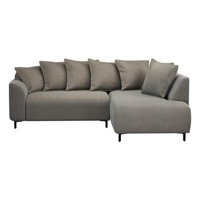 Leen Bakker - Hoekbank Elsa Rechts - Eden - Stof - Taupe - 204x243x84 Cm