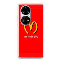 I'm lovin' you: Huawei P50 Pro Transparant Hoesje