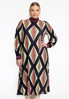 Yoek Jurk met | Zwart | Maat 50/52