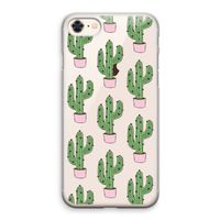 Cactus Lover: iPhone 8 Transparant Hoesje