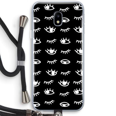 Eye pattern #3: Samsung Galaxy J3 (2017) Transparant Hoesje met koord