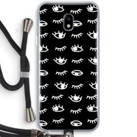 Eye pattern #3: Samsung Galaxy J3 (2017) Transparant Hoesje met koord
