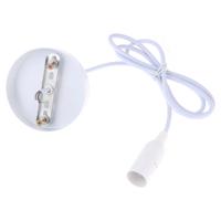 E14 lamp houder DIY plafond kroonluchter gloeilampen schroef base socket kabel lengte: 1M (wit)