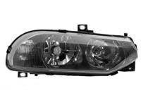 Koplamp rechts met knipperlicht H1+H7 Gerookt 0156964