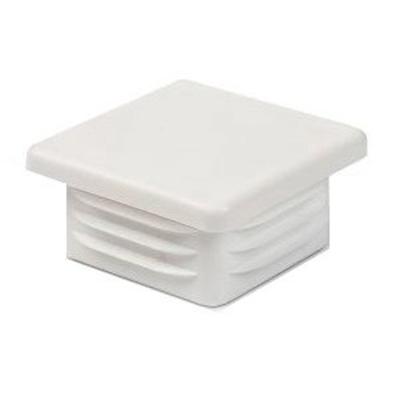 Inslagdop wit voor koker 25x25 mm (set van 2 stuks) - per stuk