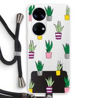 Sanseveria: Huawei P50 Transparant Hoesje met koord