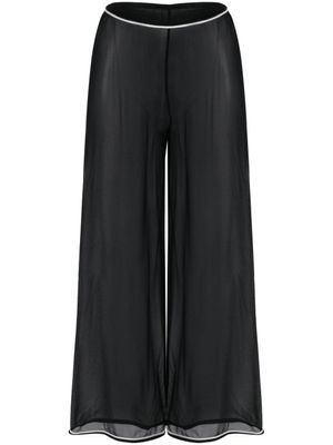 BODE pantalon Juana à effet de transparence - Noir
