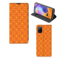 Samsung Galaxy A31 | Hoesje met Magneet | Batik Oranje