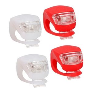 2x LED fietsverlichting set voor en achter