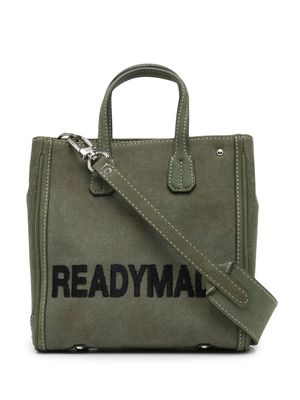 Readymade sac porté épaule à logo brodé - Vert