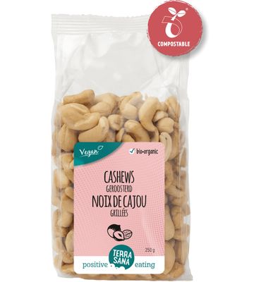 Terrasana Terrasana Cashewnoten Roasted Zout Bio (250g)