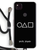 Squid Game: Pixel 4a 5G Transparant Hoesje met koord
