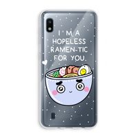 I'm A Hopeless Ramen-Tic For You: Samsung Galaxy A10 Transparant Hoesje