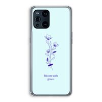 Bloom with grace: Oppo Find X3 Transparant Hoesje