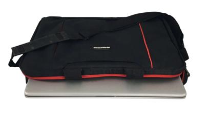 Esperanza SALERNO 39,6 cm (15.6") Tas met bovensluiting Zwart, Rood