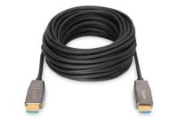 Digitus AK-330126-200-S HDMI-kabel HDMI Aansluitkabel HDMI-A-stekker, HDMI-A-stekker 20.00 m Zwart 8K UHD, Afgeschermd (dubbel)