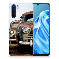 OPPO A91 Siliconen Hoesje met foto Vintage Auto - thumbnail