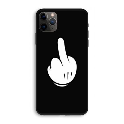 Middle finger black: iPhone 11 Pro Biologisch afbreekbaar hoesje