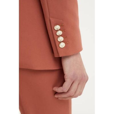 JOSH V blazer Madeleine met ceintuur roodbruin JOSH V blazer Madeleine met ceintuur roodbruin