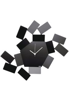 Alessi horloge murale à motif abstrait - Noir