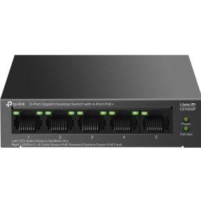 TP-Link LiteWave LS105GP netwerk-switch Unmanaged Gigabit Ethernet (10/100/1000) Power over Ethernet